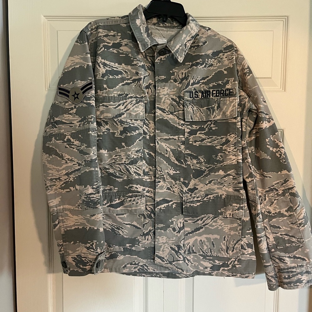 USGI US Air Force BDU Battle Dress Uniform Digital Tiger Stripe Blouse Shirt E3